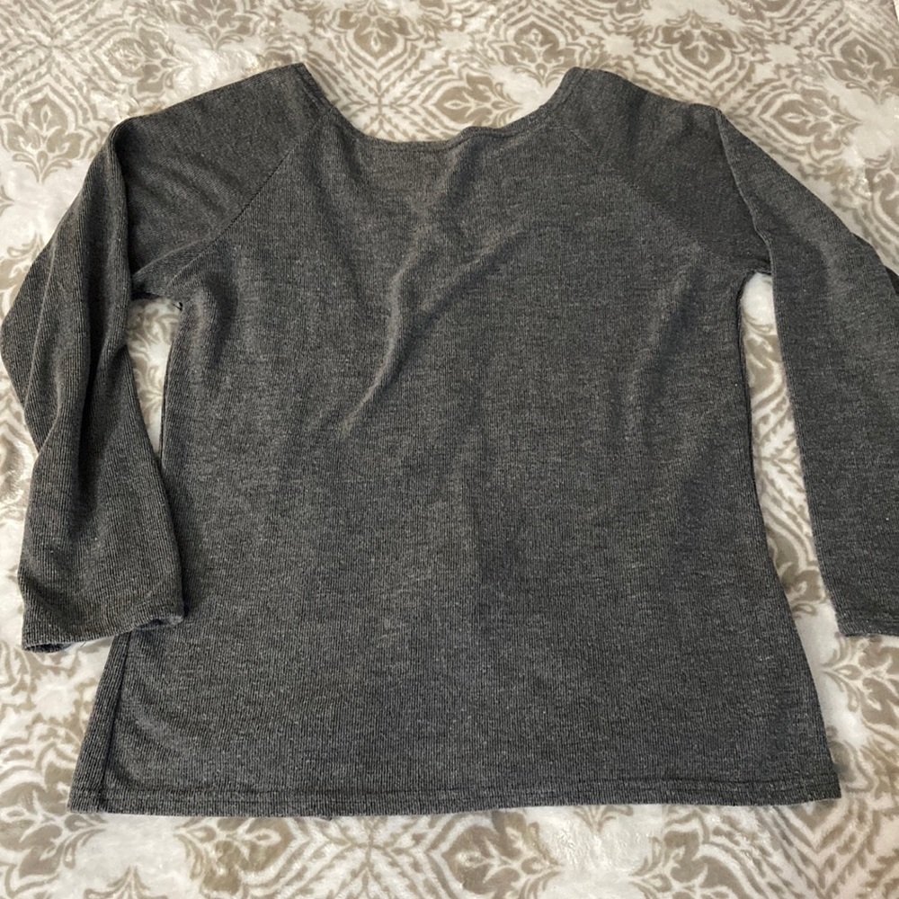 Gray zipper back top❤️
